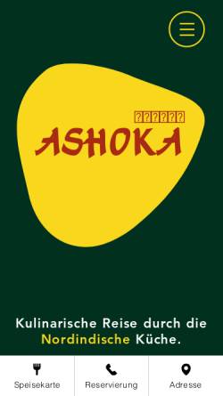 Vorschau der mobilen Webseite www.ashoka.de, Ashoka