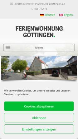 Vorschau der mobilen Webseite www.ferienwohnung-goettingen.de, Ferienwohnung König
