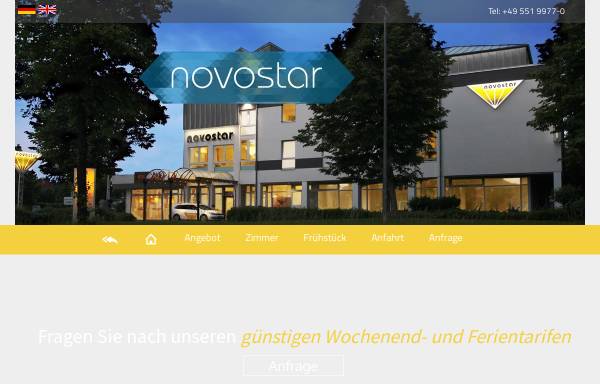 Vorschau von www.novostar.de, Novostar Hotel Göttingen