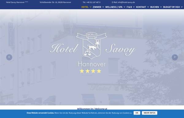 Vorschau von www.hotel-savoy.de, Hotel Savoy
