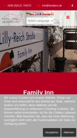 Vorschau der mobilen Webseite www.familyinn.de, Family Inn