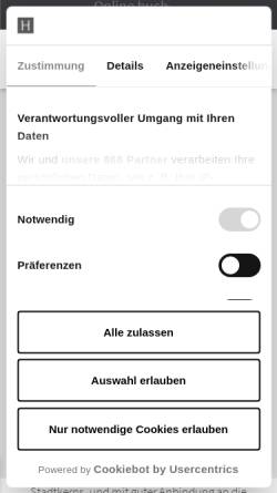 Vorschau der mobilen Webseite www.berghoelzchen.de, Parkhotel Berghölzchen