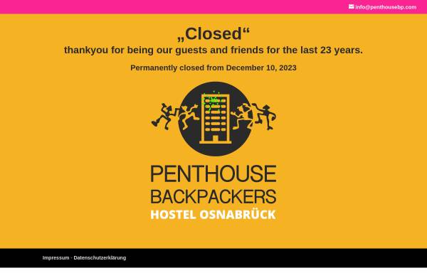 Vorschau von www.penthousebp.com, Penthouse Backpackers