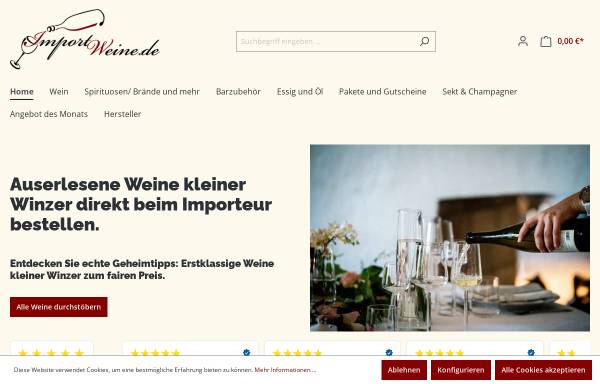Vorschau von www.importweine.de, Leistenschneider GmbH