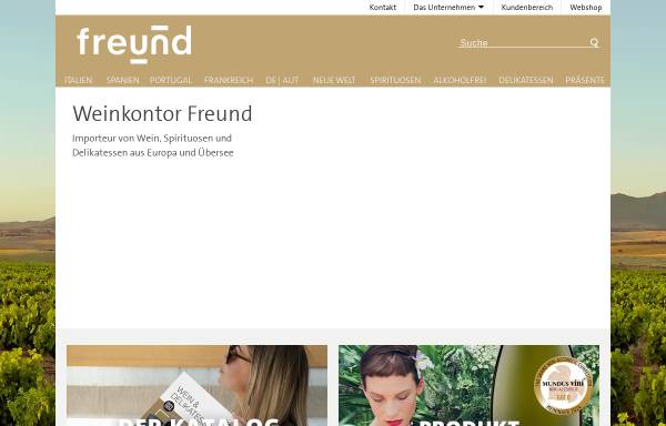 Vorschau von www.weinkontor-freund.de, Weinkontor Freund GmbH