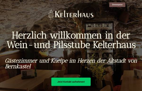 Vorschau von www.kelterhaus-bernkastel.de, Wein-Pils-Stube Kelterhaus