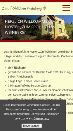 Vorschau der mobilen Webseite www.zum-froehlichen-weinberg.de, Zum fröhlichen Weinberg