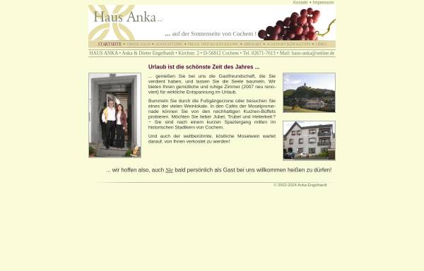 Vorschau von www.pension-haus-anka.de, Haus Anka