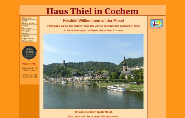 Vorschau von www.haus-thiel.eu, Haus Thiel