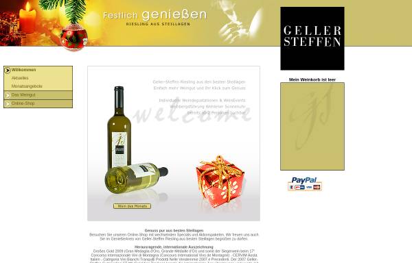 Vorschau von www.geller-steffen.de, Weingut Geller-Steffen