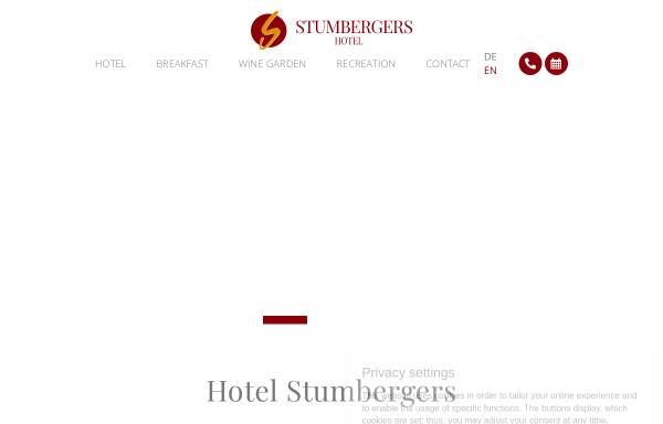 Vorschau von www.hotel-stumbergers.de, Hotel - Restaurant Stumbergers