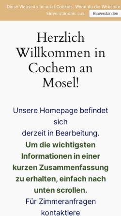 Vorschau der mobilen Webseite alteswinzerhaus-cochem.de, Hotel Altes Winzerhaus