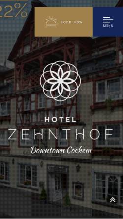 Vorschau der mobilen Webseite www.10thof.de, Hotel Zehnthof