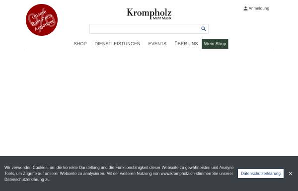 Vorschau von www.krompholz.ch, Musikhaus Krompholz Co AG