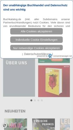 Vorschau der mobilen Webseite www.conradi.ch, Buchhandlung Conradi