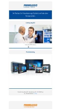 Vorschau der mobilen Webseite primelco.ch, Primelco AG, Baar