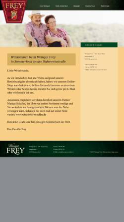 Vorschau der mobilen Webseite www.frey-persoenlich.de, Weingut Walter Frey
