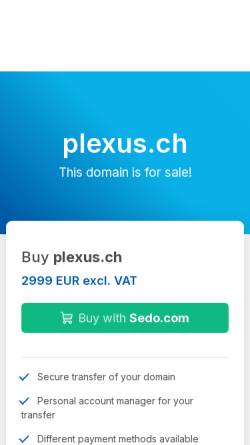 Vorschau der mobilen Webseite www.plexus.ch, Plexus