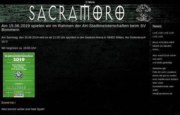 Vorschau von www.sacramoro.de, Sacra Moro