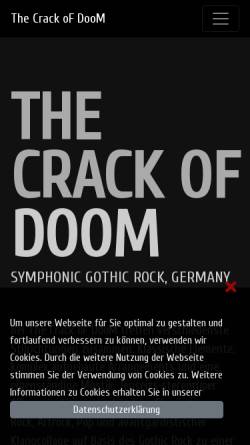 Vorschau der mobilen Webseite www.crackofdoom.de, Crack of Doom, The