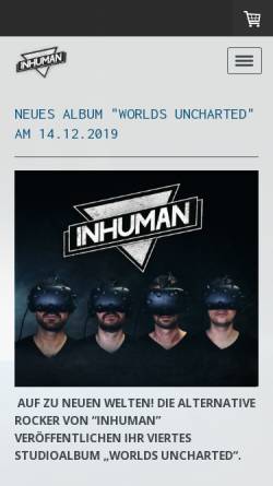 Vorschau der mobilen Webseite www.in-human.de, Inhuman