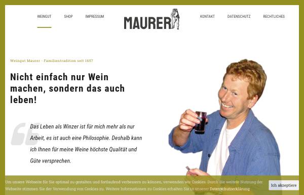 Vorschau von www.weingutmaurer.com, Weingut Maurer