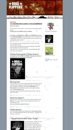 Vorschau der mobilen Webseite www.oralflippers.de, Oral Flippers