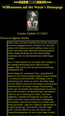 Vorschau der mobilen Webseite www.waxies.de, Waxie's