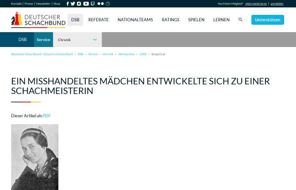 Vorschau von www.schachbund.de, Ein misshandeltes Mädchen entwickelte sich zu einer Schachmeisterin