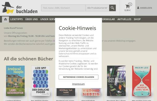 Vorschau von www.derbuchladen.com, Der Buchladen GmbH