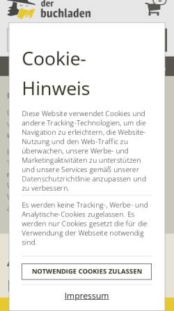 Vorschau der mobilen Webseite www.derbuchladen.com, Der Buchladen GmbH