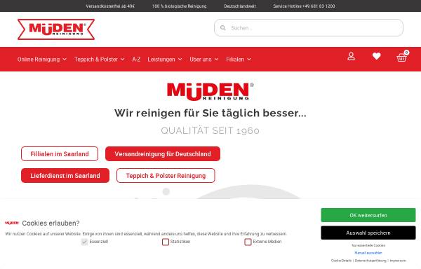 Vorschau von www.mueden.de, Müden-Reinigung