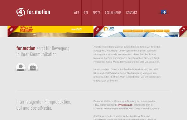 Vorschau von www.formotion.de, For.motion GmbH