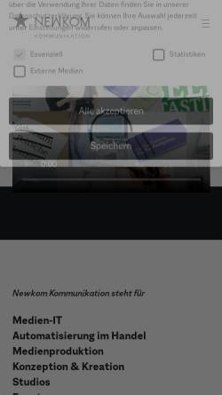 Vorschau der mobilen Webseite www.newkom.de, Newkom AG