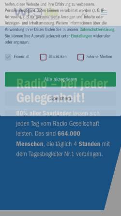 Vorschau der mobilen Webseite www.werbefunk-saar.de, WFS Werbefunk Saar GmbH