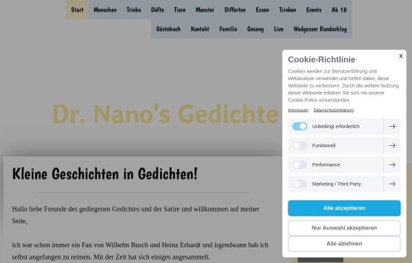 Vorschau von www.dr-nano.de, Nano-X GmbH Güdingen