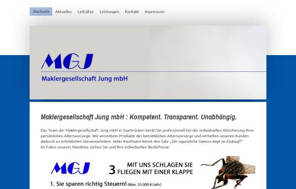 Vorschau von www.maklergesellschaft.de, Maklergesellschaft Jung mbH