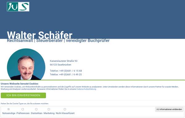 Vorschau von www.steuerberater-schaefer.de, Schäfer, Walter