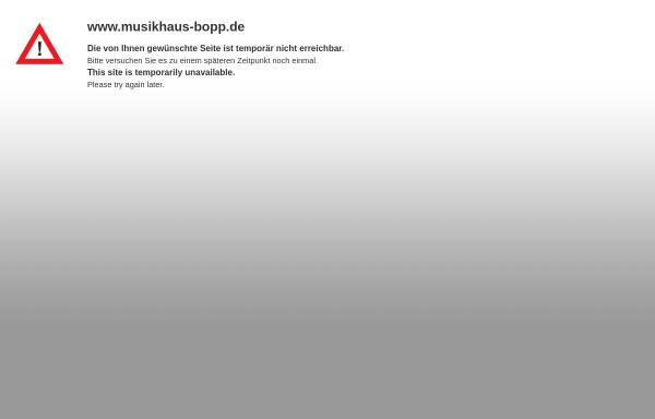 Vorschau von www.musikhaus-bopp.de, Musikhaus Bopp GmbH Dudweiler