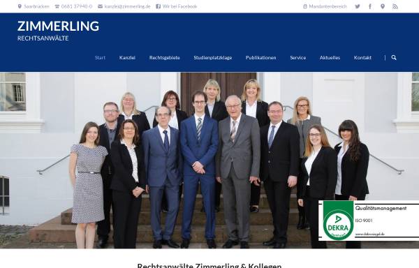 Vorschau von www.zimmerling.de, Rechtsanwälte Dr. Zimmerling