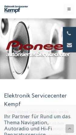 Vorschau der mobilen Webseite www.sc-kempf.de, Albert Kempf GmbH