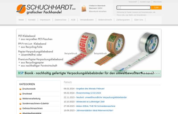 Vorschau von www.schuchhardt-gmbh.de, Schuchhardt GmbH Brebach