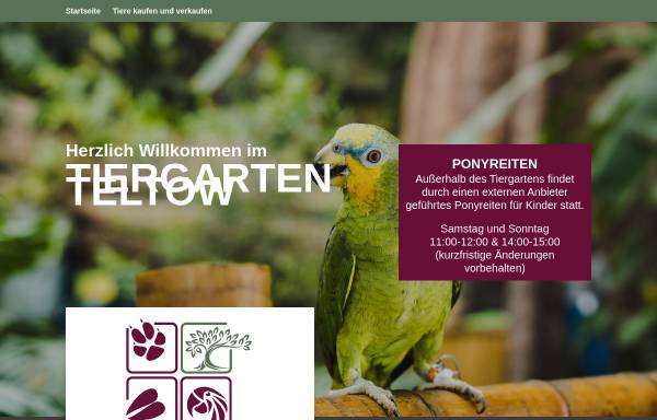 Vorschau von www.vogelpark-streichelzoo-teltow.de, Vogelpark und Streichelzoo