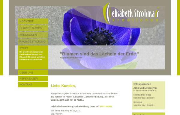 Vorschau von www.blumen-strohmair.de, Blumen Strohmair