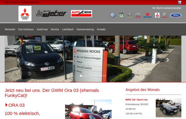 Vorschau von www.zumweber.de, Auto Weber GmbH