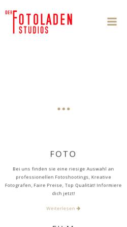 Vorschau der mobilen Webseite der-fotoladen.de, Der Fotoladen - Hans Seidl