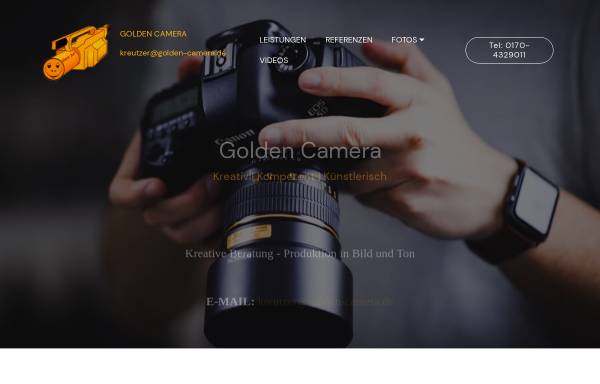 Vorschau von www.golden-camera.de, Golden Camera - Kurt Kreutzer