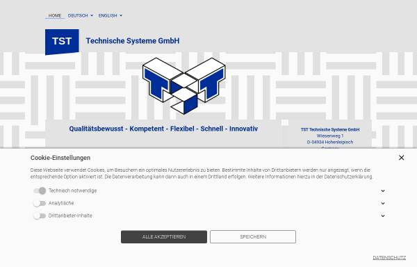 Vorschau von www.tst-technische-systeme.de, Tröbitz System Technik GmbH