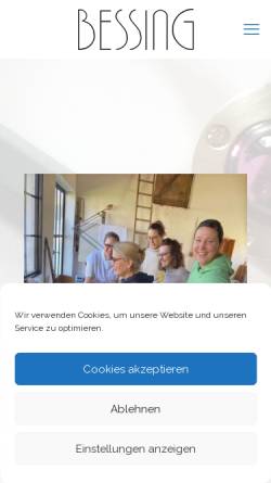 Vorschau der mobilen Webseite www.goldschmiede-bessing.de, Bessing Goldschmiede - Anja Soukup