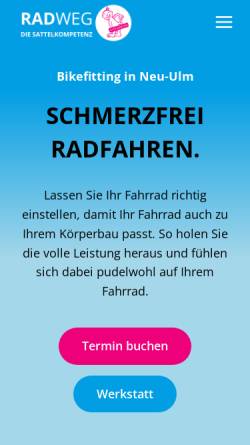 Vorschau der mobilen Webseite www.radweg-schneider.de, Radweg